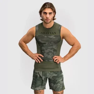 G-Fit Air Men's Sleeveless Rashguard - Army Camo